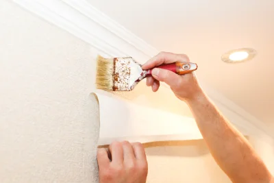Pose de papier peint au Meix — revêtements muraux et toiles de verre